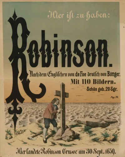 Robinson Nach Dem Englischen Von De Foe Deutsch Von Bottger