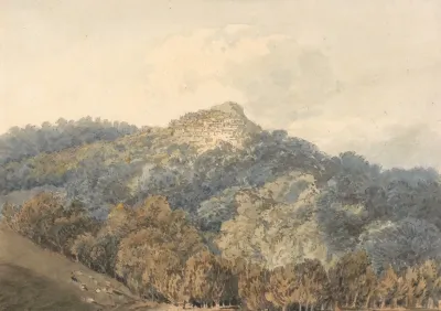 Rocca Del Papa With Monte Cavo