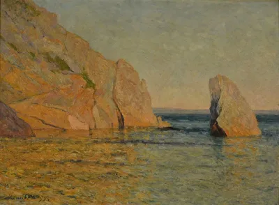 Rochers Au Soleil Couchant