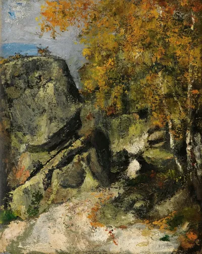 Rochers Dans La Foret Fontainebleau