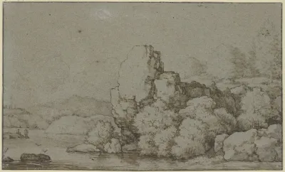 Rock Section By The Water