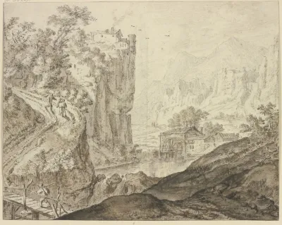 Rock Valley With A Mill