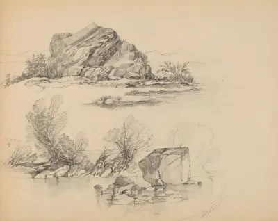 Rocks Along A Lakeshore Recto