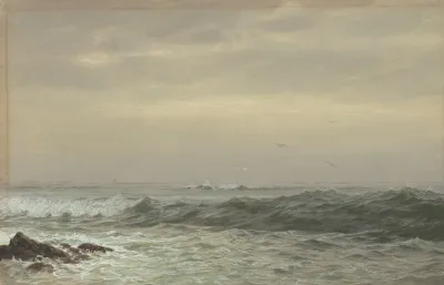 Rocks And Breaking Waves