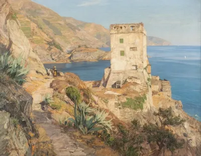 Rocky Coast At Monterosso Riviera