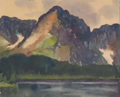Rocky Hills Above River