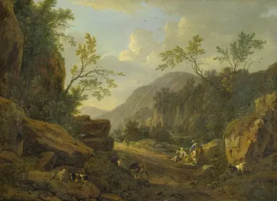 Rocky Landscape In The Evening Light