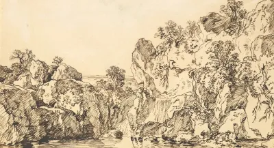 Rocky Landscape With A Lake