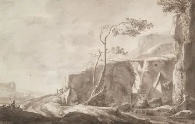 Rocky Landscape With A Stream