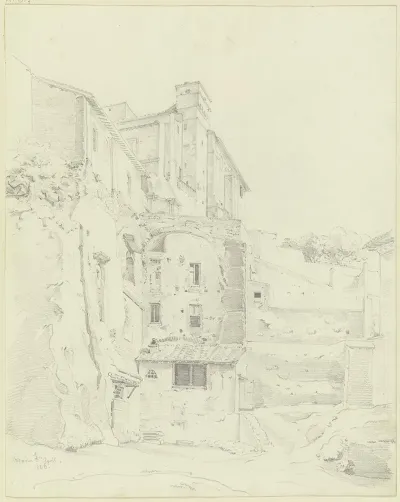 Rom Hausergruppe An Der Aurelianischen Mauer