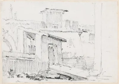 Roman Buildings With An Open Shed