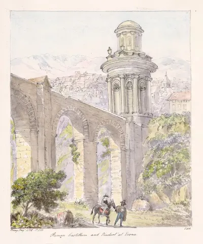 Roman Castellum And Viaduct At Evora