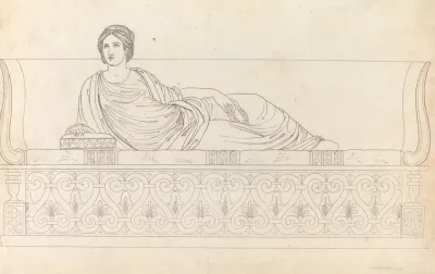 Roman Lady On A Couch
