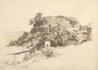 Roman Landscape Near Rocca Di Papa