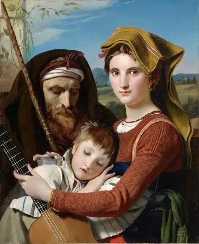 Roman Shepherd Family In The Campagna 2