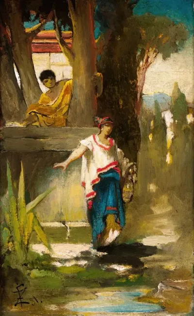 Roman Woman By The Well