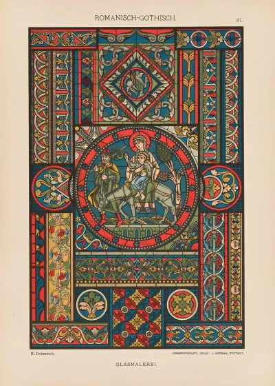 Romanisch Gotisch Glasmalerei