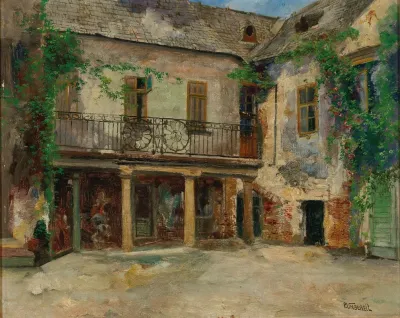 Romantischer Innenhof In Der Wachau