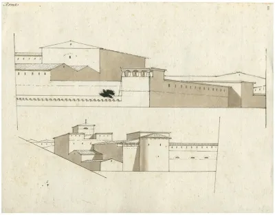 Rome 2 Gezichten Op Anonieme Gebouwen