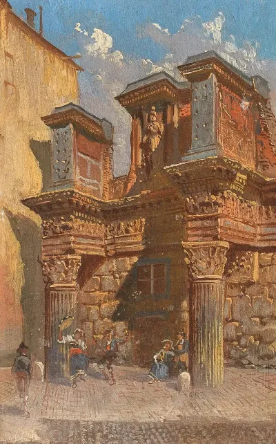 Rome Columns In Torre Dei Conti