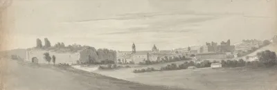 Rome From The Baths Of Caracalla