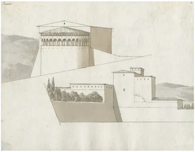 Rome Twee Gezichten Op Anonieme Gebouwen