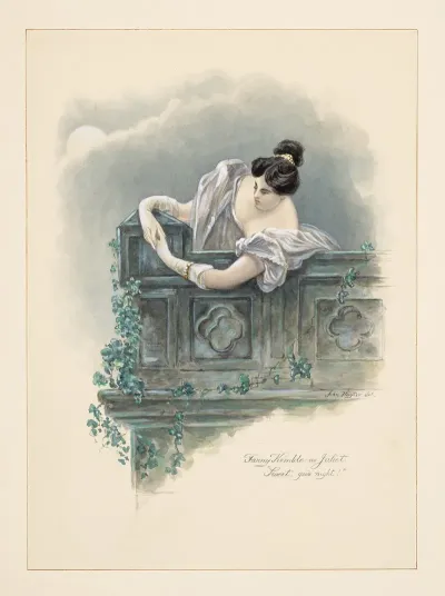 Romeo And Juliet Fanny Kemble As Juliet Sweet Good Night