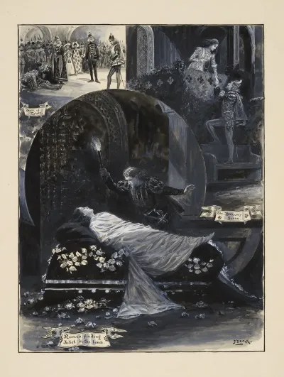 Romeo And Juliet Three Scenes Death Of Tybalt The Balcony Scene Romeo Finding Juliet In The Tomb