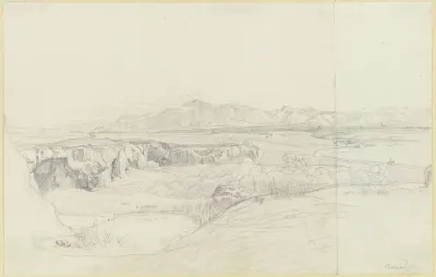 Romische Campagna Mit Dem Monte Genaro