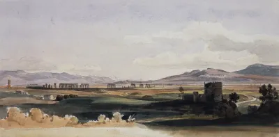 Romische Campagna Und Das Albaner Gebirge