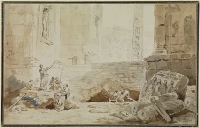 Romisches Capriccio Mit Strasensangerin