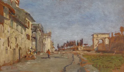 Romisches Capriccio Mit Titusbogen