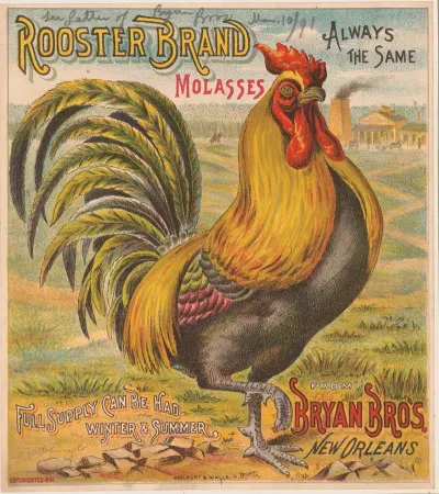 Rooster Brand Molasses Bryan Bros New Orleans