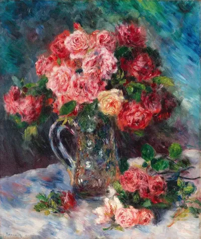 Roses Dans Un Vase De Cristal 2