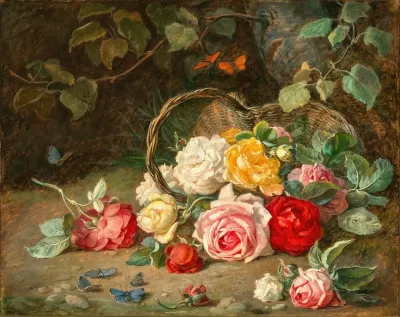 Roses In A Basket
