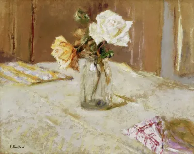 Roses In A Glass Vase 2