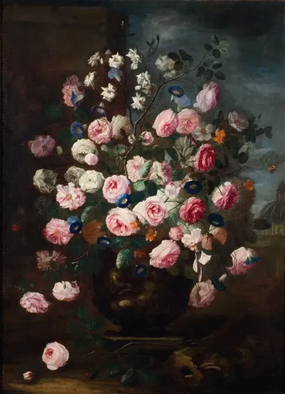 Roses In An Urn