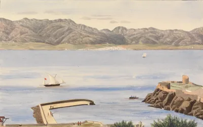 Rosia Bay Gibraltar And Algeciras Spain