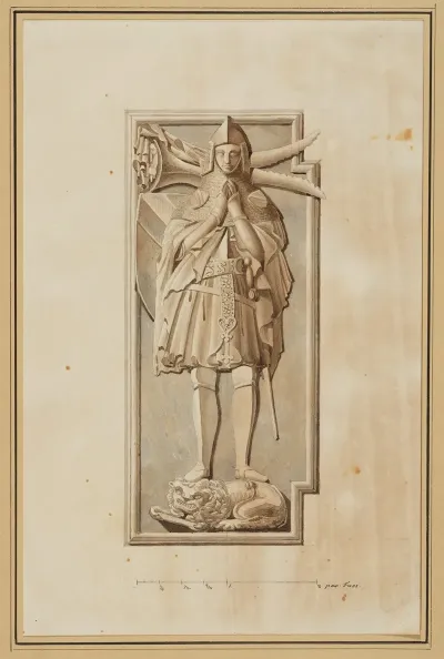 Rotteln Dorfkirche Grabmal Des Markgrafen Rudolf Iii Von Baden Hachberg Gest 1428