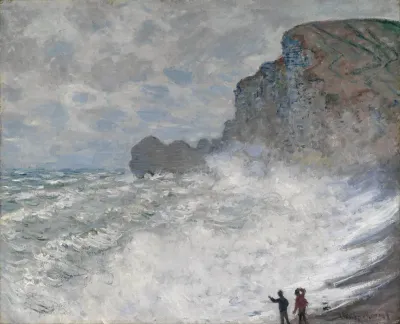 Rough Weather At Etretat