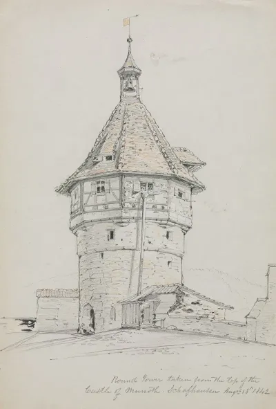 Round Tower Castle Of Munoth Schafhausen Switzerland