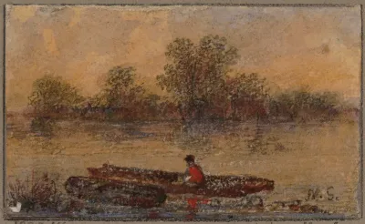 Rowing Boat On The Riverbank