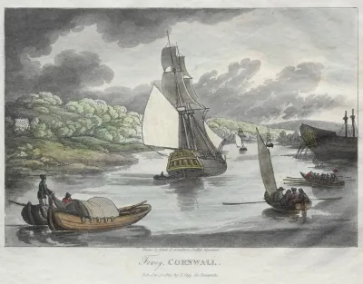 Rowlandsons Sketches From Nature Fowey Cornwall
