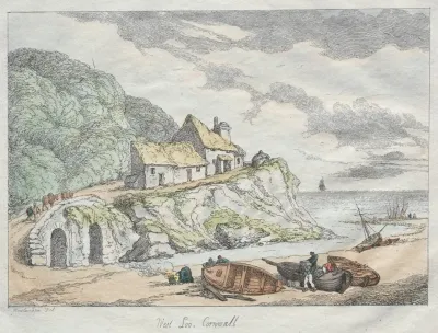 Rowlandsons Sketches From Nature West Loo Cornwall