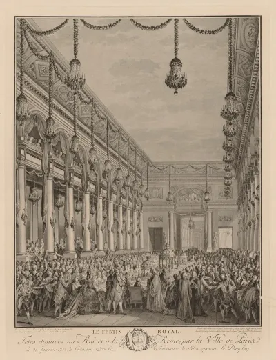 Royal Feast At The Hotel De Ville January 21 1782