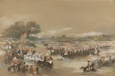 Royal Review At Windsor Queen Victoria And Khedive Ismail Pashe Of Egypt June 26th 1868