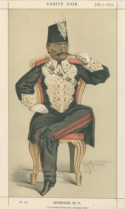 Royalty He Endowed Persia With A National Debt Nassar Ed Din The Shah Of Persia July 5 1873