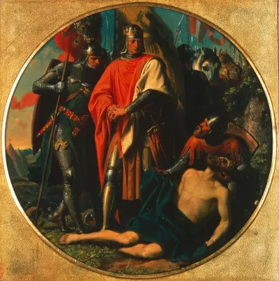Rudolf I Von Habsburg An Der Leiche Ottokars Bei Durnkrut 1278