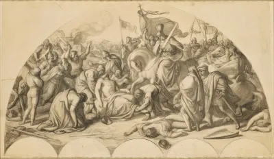 Rudolf I Von Habsburg An Der Leiche Przemysl Ottokars Ii Von Bohmen