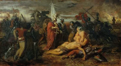 Rudolf Von Habsburg An Der Leiche Premysl Ottokars Konig Von Bohmen